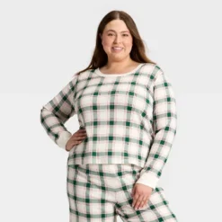 Women's Plaid Ribbed Long Sleeve Holiday Matching Family Pajama Shirt - Wondershop™ Cream 9 Women's Plaid Ribbed Long Sleeve Holiday Matching Family Pajama Shirt - Wondershop™ Cream -Northlight Sale Store GUEST 5a370036 4c3f 43d2 9831 4a36475ac44d