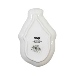 Tag 0.5 Inch Santa Tidbit Plate Christmas Seasonal Tabletop , Entertaining Appetizers (1PC)