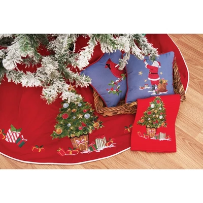 C&F Home Holiday Tree Table Runner 14" X 72" 3 C&F Home Holiday Tree Table Runner 14" X 72" - Image 3
