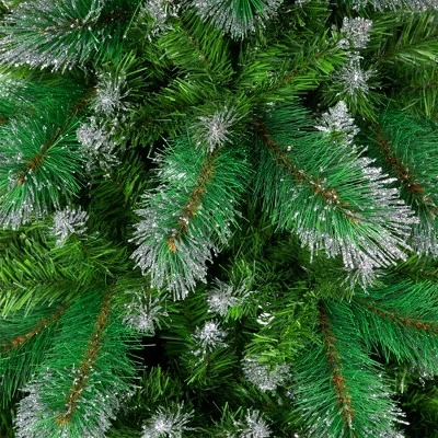 Northlight Two-Tone Spruce Pine Glitter Tip Medium Artificial Christmas Tree - 6' - Unlit 4 Northlight Two-Tone Spruce Pine Glitter Tip Medium Artificial Christmas Tree - 6' - Unlit - Image 4