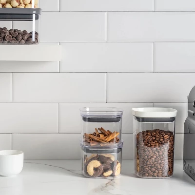 OU Airtight Food Storage Container, BPA Free Clear Plastic Food Storage Container With Leak Proof Lid, Stackable Kitchen Pantry Organizer 10 OU Airtight Food Storage Container, BPA Free Clear Plastic Food Storage Container With Leak Proof Lid, Stackable Kitchen Pantry Organizer - Image 10