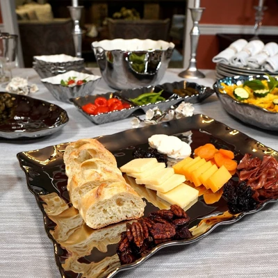 Certified International Silver Coast Rectangular Platter 4 Certified International Silver Coast Rectangular Platter - Image 4