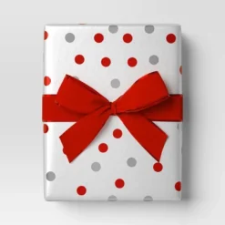 75' Christmas Velvet Ribbon Red With Metallic Edge - Wondershopâ˘