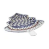 Blue Rose Polish Pottery 1759 Zaklady Christmas Tree Plate