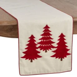 Saro Lifestyle Embroidered Christmas Tree Dining Table Runner 5 Saro Lifestyle Embroidered Christmas Tree Dining Table Runner -Northlight Sale Store GUEST 63ce5e6b 5789 4917 b004 dffe806b1987