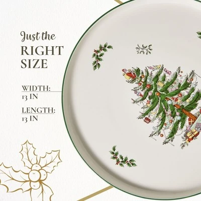 Spode Christmas Tree Lazy Susan - Non Skid 360 Degree Rotation, Holiday Space Saver For Kitchen, Cabinet, Pantry, Rotating Spice Rack Organization 6 Spode Christmas Tree Lazy Susan - Non Skid 360 Degree Rotation, Holiday Space Saver For Kitchen, Cabinet, Pantry, Rotating Spice Rack Organization - Image 6