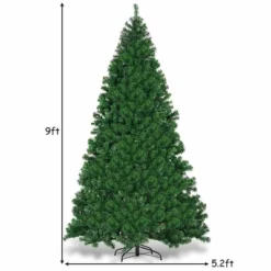 Costway Pre-Lit PVC Christmas Tree 9Ft Hinged 700 LED Lights Green 11 Costway Pre-Lit PVC Christmas Tree 9Ft Hinged 700 LED Lights Green -Northlight Sale Store GUEST 64fe2522 7840 47f2 bd97 8ab29ba890c0
