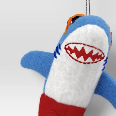 Christmas Felted Wool Shark With Surf Board Ornament - Wondershop™ 2 Christmas Felted Wool Shark With Surf Board Ornament - Wondershop™ - Image 2