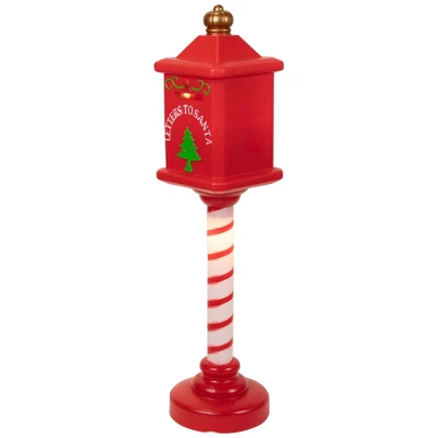 Northlight Lighted Letters To Santa Mail Box Blow Mold Outdoor Christmas Decoration - 40.5" 3 Northlight Lighted Letters To Santa Mail Box Blow Mold Outdoor Christmas Decoration - 40.5" - Image 3