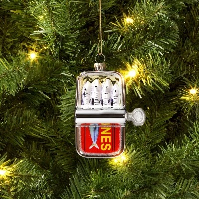 Christmas Glass Sardines Ornament - Wondershop™ 1 Christmas Glass Sardines Ornament - Wondershop™