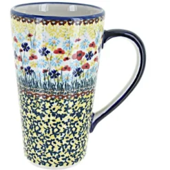 Blue Rose Polish Pottery K083 Manufaktura Large Coffee Mug 35 Blue Rose Polish Pottery K083 Manufaktura Large Coffee Mug -Northlight Sale Store GUEST 6bfb148c 6918 4703 b15d 09bf33a8b5a6