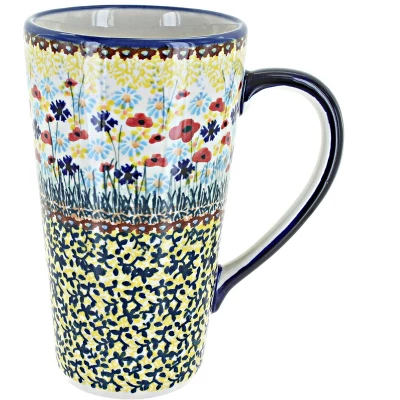Blue Rose Polish Pottery K083 Manufaktura Large Coffee Mug 16 Blue Rose Polish Pottery K083 Manufaktura Large Coffee Mug - Image 16