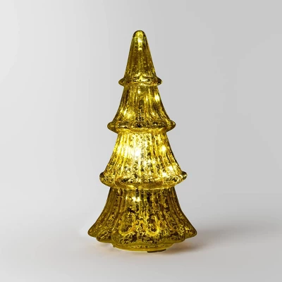 12" Christmas Mercury Lit Glass Tiered Classic Tree Decor - Wondershop™ 5 12" Christmas Mercury Lit Glass Tiered Classic Tree Decor - Wondershop™ - Image 5