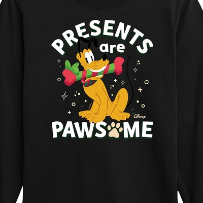 Boys' - Disney - Pluto Presents Are Pawsome Christmas Long Sleeve Graphic T-Shirt 1 Boys' - Disney - Pluto Presents Are Pawsome Christmas Long Sleeve Graphic T-Shirt