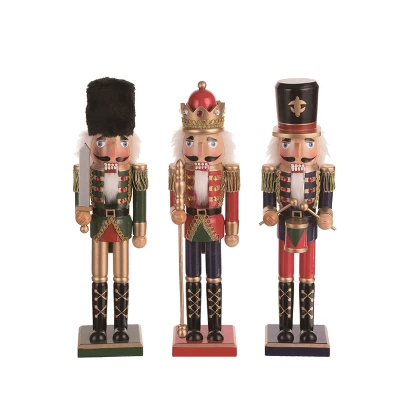 Transpac Wood Royal Nutcracker Figurine Set Of 3 Colorful Decorative Nutcrackers For Christmas Tabletop Decor 1 Transpac Wood Royal Nutcracker Figurine Set Of 3 Colorful Decorative Nutcrackers For Christmas Tabletop Decor