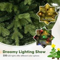 Costway 5/6/7 FT Pre-Lit Christmas Tree Hinged With 250/350/470 Multi-color Lights 16 Costway 5/6/7 FT Pre-Lit Christmas Tree Hinged With 250/350/470 Multi-color Lights -Northlight Sale Store GUEST 6d2f386f f391 43ce 86f8 e935a9feb640