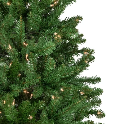 Northlight Pre-Lit Pencil White River Fir Artificial Christmas Tree - 6.5' - Clear Lights 2 Northlight Pre-Lit Pencil White River Fir Artificial Christmas Tree - 6.5' - Clear Lights - Image 2