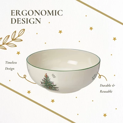 Spode Christmas Tree 5.5-Inch Fruit Salad Bowl - Versatile Earthenware Bowl For Cereal, Desserts - Dishwasher, Microwave, Freezer, Oven Safe 5 Spode Christmas Tree 5.5-Inch Fruit Salad Bowl - Versatile Earthenware Bowl For Cereal, Desserts - Dishwasher, Microwave, Freezer, Oven Safe - Image 5