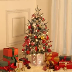 3 Ft Pre-Lit Artificial Christmas Tree With 78 Battery-Powered LED Lights & Illuminated Base, Indoor/Outdoor Holiday Decor For Home Yard Office 10 3 Ft Pre-Lit Artificial Christmas Tree With 78 Battery-Powered LED Lights & Illuminated Base, Indoor/Outdoor Holiday Decor For Home Yard Office -Northlight Sale Store GUEST 6e4321c2 571f 4c6e 8316 e61d13229011