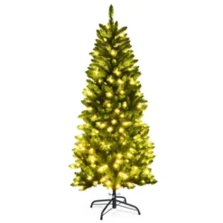 Costway 5/6/7 Ft Pre-lit Artificial Pencil Christmas Tree Hinged Fir PVC Tree With 150/250/350 LED Lights 21 Costway 5/6/7 Ft Pre-lit Artificial Pencil Christmas Tree Hinged Fir PVC Tree With 150/250/350 LED Lights -Northlight Sale Store GUEST 70e1df5b 26d7 4fd7 a2d9 58a8931a983f