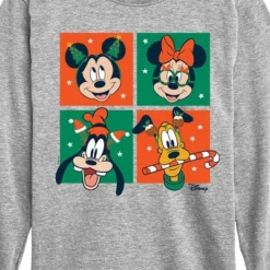 Boys' - Disney - Mickey And Friends Christmas Long Sleeve Graphic T-Shirt