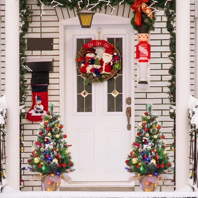 Christmas Tree With 78 Multi-Color Lights, 3 Ft Pre-Lit Artificial Christmas Decoration 4 Christmas Tree With 78 Multi-Color Lights, 3 Ft Pre-Lit Artificial Christmas Decoration - Image 4