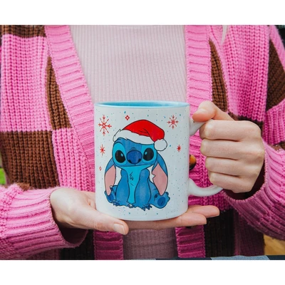 Silver Buffalo Disney Lilo & Stitch Santa Hat Ceramic Mug | Holds 20 Ounces 5 Silver Buffalo Disney Lilo & Stitch Santa Hat Ceramic Mug | Holds 20 Ounces - Image 5