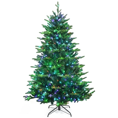 Costway 6ft7ft8ft App-Controlled Pre-lit Christmas Tree Multicolor Lights W/ 15 Modes 10 Costway 6ft7ft8ft App-Controlled Pre-lit Christmas Tree Multicolor Lights W/ 15 Modes - Image 10