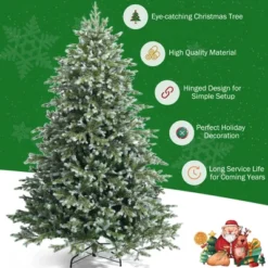 Costway 7ft Artificial Christmas Spruce Hinged Tree W/ 1260 Mixed PE & PVC Tips 15 Costway 7ft Artificial Christmas Spruce Hinged Tree W/ 1260 Mixed PE & PVC Tips -Northlight Sale Store GUEST 7383b6e1 6b5e 4b10 b1d9 182892335be5