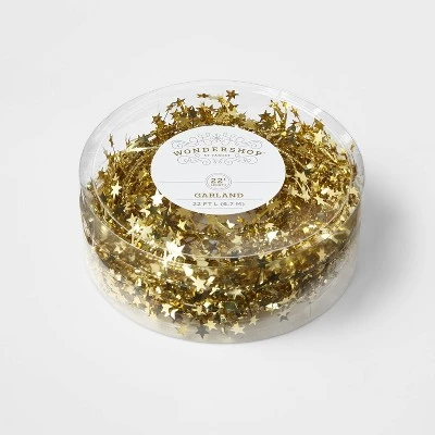 22' Wire Star Christmas Garland - Wondershop™ 1 22' Wire Star Christmas Garland - Wondershop™