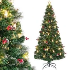 Costway 5/6/7 FT Christmas Tree Artificial Xmas Tree With 8 Lighting Modes 49/64/80 Warm LED Lights 23 Costway 5/6/7 FT Christmas Tree Artificial Xmas Tree With 8 Lighting Modes 49/64/80 Warm LED Lights -Northlight Sale Store GUEST 74fc6b13 aeab 4f95 9712 081ae4c7991c