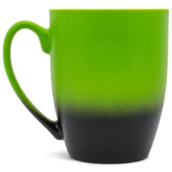 Elanze Designs This Is My Cup Of Christmas Cheer Two Toned Ombre Matte Green And Black 12 Ounce Ceramic Stoneware Coffee Cup Mug