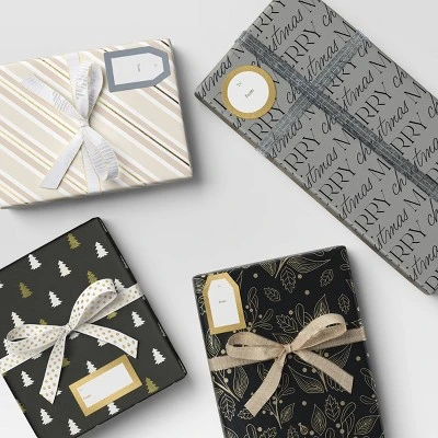 50ct Christmas Peel And Stick Gift Tags Metallic Gold/Silver - Wondershop™ 1 50ct Christmas Peel And Stick Gift Tags Metallic Gold/Silver - Wondershop™