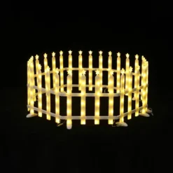 LuxenHome 8-Piece Light Show Star-Topped Fence Design Outdoor Decoration White 12 LuxenHome 8-Piece Light Show Star-Topped Fence Design Outdoor Decoration White -Northlight Sale Store GUEST 787cb99e a176 4b5e a102 fe4557037924