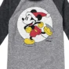 Boys' - Disney - Mickey Skating Christmas Raglan Graphic T-Shirt