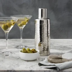 Stainless Steel Hammered Cocktail Shaker - Thresholdâ˘