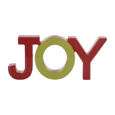 Transpac MDF Epoxy Joy Decorative Sculpture Red Wood Christmas Tabletop Decor Indoor Gift For Festive Home Holiday Season 1 Transpac MDF Epoxy Joy Decorative Sculpture Red Wood Christmas Tabletop Decor Indoor Gift For Festive Home Holiday Season