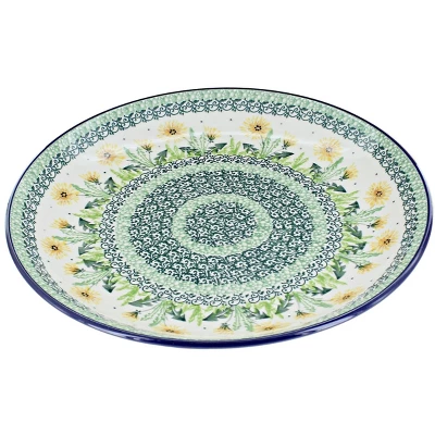 Blue Rose Polish Pottery Ceramika Artystyczna Dinner Plate 5 Blue Rose Polish Pottery Ceramika Artystyczna Dinner Plate - Image 5