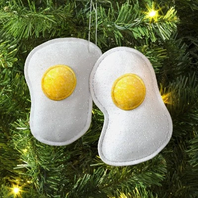 Christmas Fabric Eggs Ornament - Wondershop™ 1 Christmas Fabric Eggs Ornament - Wondershop™