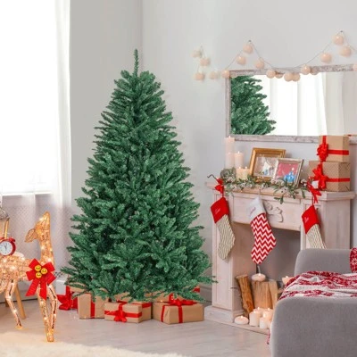 Costway 6ft Hinged Artificial Christmas Tree Unlit Douglas Full Fir Tree W/ 1355 Tips 2 Costway 6ft Hinged Artificial Christmas Tree Unlit Douglas Full Fir Tree W/ 1355 Tips - Image 2