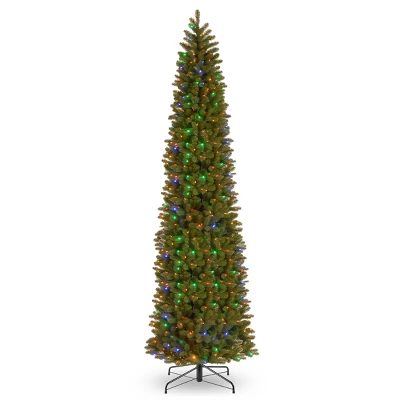 Prelit Slim Downswept Douglas Fir Artificial Christmas Tree Dual Color Lights - National Tree Company 1 Prelit Slim Downswept Douglas Fir Artificial Christmas Tree Dual Color Lights - National Tree Company
