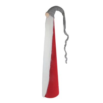Northlight Tall Cone Gnome Christmas Decoration - 32.5" - Red And Gray 1 Northlight Tall Cone Gnome Christmas Decoration - 32.5" - Red And Gray