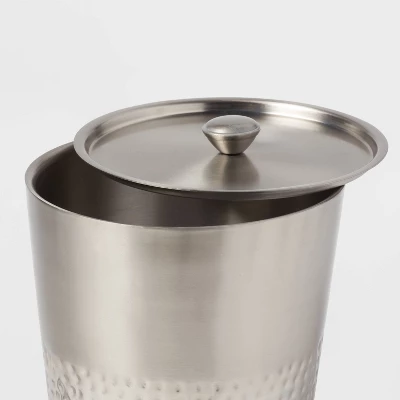 Hammered Metal Ice Bucket With Ice Scoop - Threshold™ 2 Hammered Metal Ice Bucket With Ice Scoop - Threshold™ - Image 2