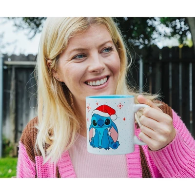 Silver Buffalo Disney Lilo & Stitch Santa Hat Ceramic Mug | Holds 20 Ounces 6 Silver Buffalo Disney Lilo & Stitch Santa Hat Ceramic Mug | Holds 20 Ounces - Image 6