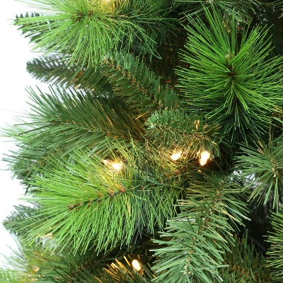 7ft Puleo Pre-Lit LED Adirondack Pine Artificial Christmas Tree Dual Color Lights 2 7ft Puleo Pre-Lit LED Adirondack Pine Artificial Christmas Tree Dual Color Lights - Image 2