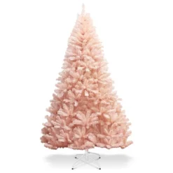 Costway 6ft/7ft Pink Christmas Tree Hinged Full Fir Tree Metal Season 17 Costway 6ft/7ft Pink Christmas Tree Hinged Full Fir Tree Metal Season -Northlight Sale Store GUEST 7dc7a4ff c075 4a5a a0c9 f333638e5708