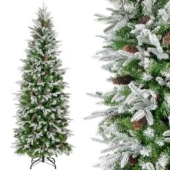 Costway 6/7.5/9 FT Flocked Christmas Tree With 671/913/1310 PE PVC Branch Tips 280/350/470 Warm White LED Lights 20 Costway 6/7.5/9 FT Flocked Christmas Tree With 671/913/1310 PE PVC Branch Tips 280/350/470 Warm White LED Lights -Northlight Sale Store GUEST 7f4c97b6 52a4 4c3c 9d15 e34854459957