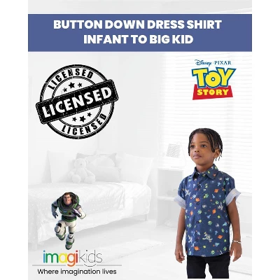 Disney Pixar Hawaiian Button Down Dress Shirt 3 Disney Pixar Hawaiian Button Down Dress Shirt - Image 3