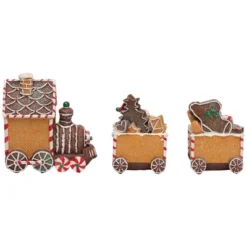 Northlight Gingerbread Candy Cane Train With Gingerbread Man Christmas Decoration - 5.5" -Northlight Sale Store GUEST 80092610 59cd 4e4d b661 6cc0d7787321