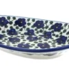 Blue Rose Polish Pottery 13G WR Unikat Oval Dish With Handles